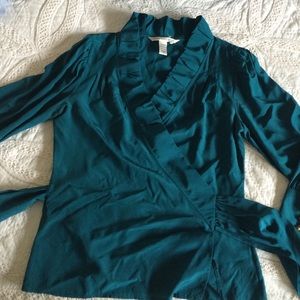 Diane Von Furstenberg wrap blouse